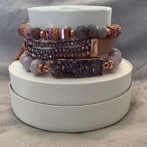 Elegant Multi-Layered Bracelet Set